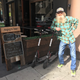 A San Franciscan posing with some Bird scooters.